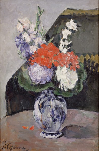 Paul Cézanne, Flowers in a Small Delft Vase, c.1873 (oil on canvas)
