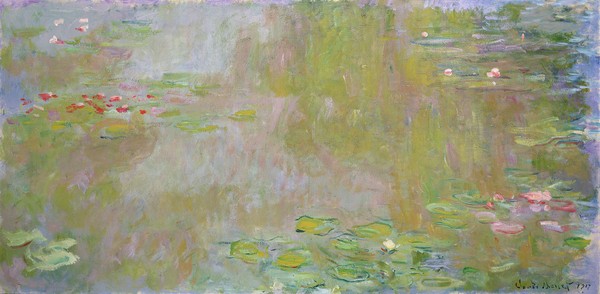 Claude Monet, Waterlilies at Giverny, 1917 (oil on canvas)