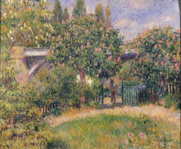 Pierre-Auguste Renoir, Railway Bridge at Chatou, 1881 (oil on canvas)