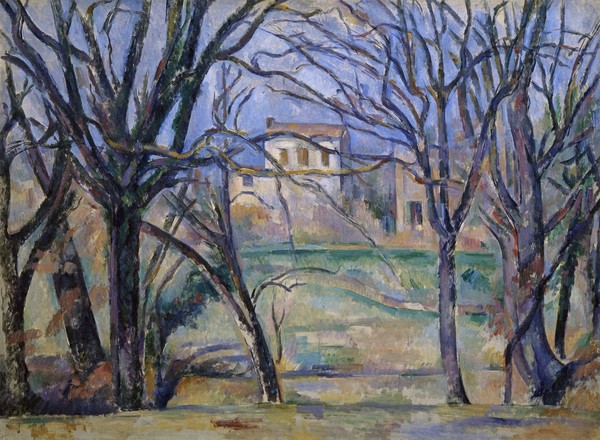 Paul Cézanne, Trees and houses, 1885-86 (oil on canvas) (see also 287556)
