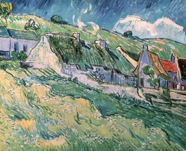 Vincent van Gogh, Cottages at Auvers-sur-Oise, 1890 (oil on canvas)