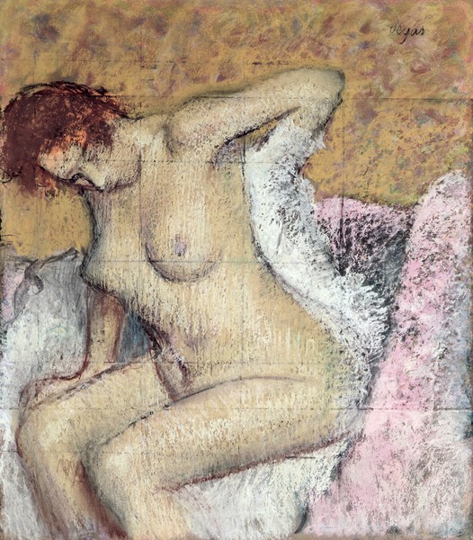Edgar Degas, After the Bath (pastel & gouache on paper)