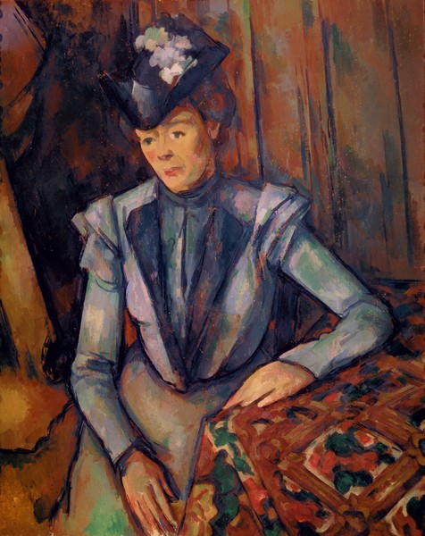 Paul Cézanne, Woman in Blue (Madame Cezanne) 1900-02 (oil on canvas)