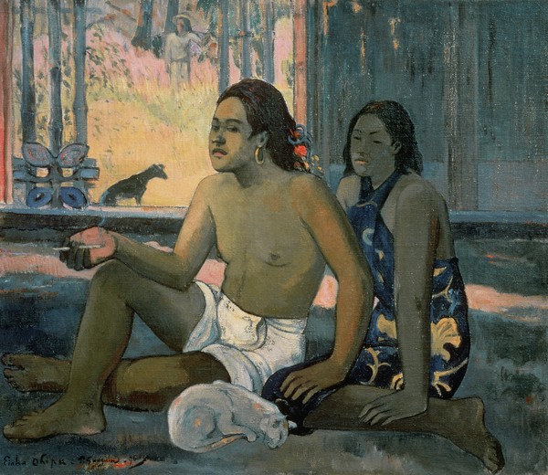 Paul Gauguin, Eiaha Ohipa or Tahitians in a Room, 1896 (oil on canvas)
