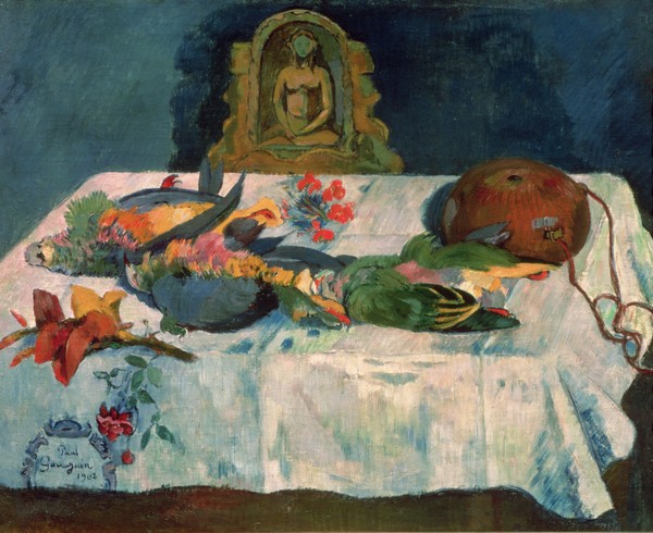 Paul Gauguin, Still Life with Parrots, 1902 (oil on canvas)