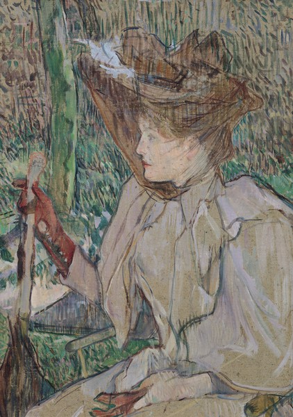 Henri de Toulouse-Lautrec, Woman with Gloves, 1891 (oil on cardboard)