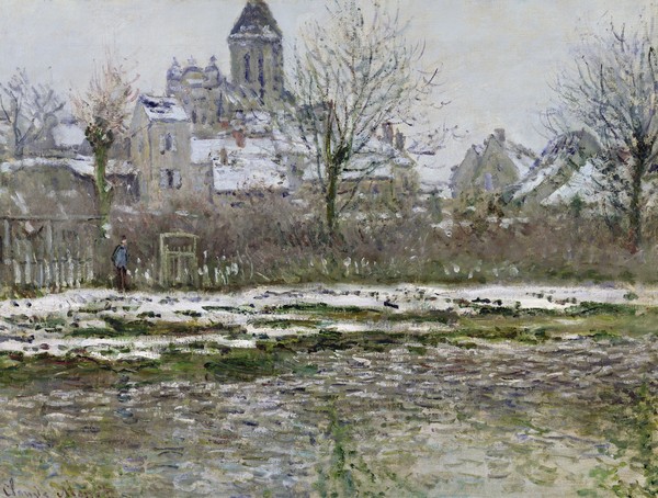 Claude Monet, The Church at Vetheuil under Snow, 1878-79 (oil on canvas)