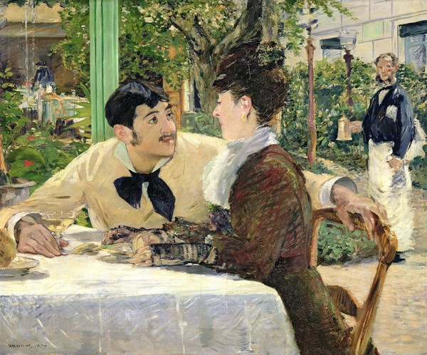 Edouard Manet, The Garden of Pere Lathuille, 1879 (oil on canvas)