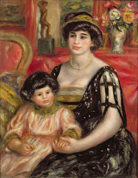 Pierre-Auguste Renoir, Madame Josse Bernheim-Jeune and her Son Henry, 1910 (oil on canvas)