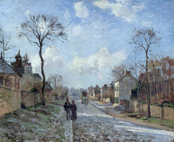 Camille Pissarro, The Road to Louveciennes, 1872 (oil on canvas)
