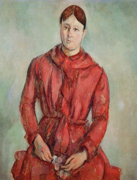 Paul Cézanne, Portrait of Madame Cezanne in a Red Dress, c.1890 (oil on canvas)