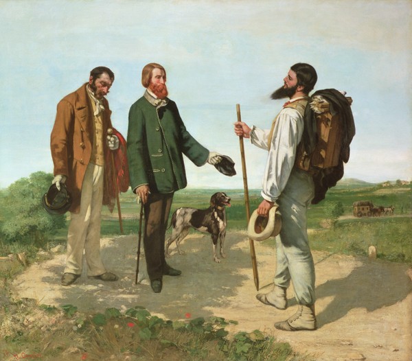 Gustave Courbet, La Rencontre, or Bonjour Monsieur Courbet, 1854 (oil on canvas)