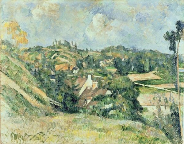 Paul Cézanne, Houses in Valhermeil seen in the direction of Auvers-sur-Oise, 1882 (oil on canvas)