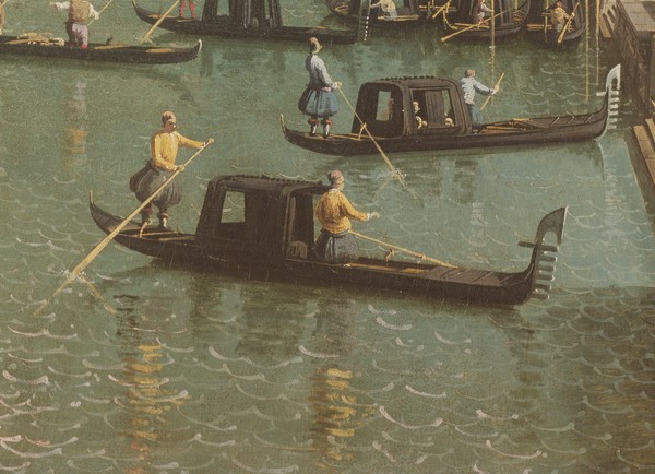 Canaletto, The Entrance to the Grand Canal and the church of Santa Maria della Salute, Venice (oil on canvas) (detail of 156534)