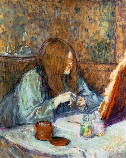 Henri de Toulouse-Lautrec, Madame Poupoule at her Toilet, 1898 (oil on panel)