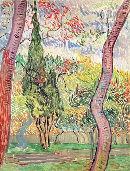 Vincent van Gogh, The Garden of St. Paul's Hospital, St. Remy, October 1889 (oil on canvas)