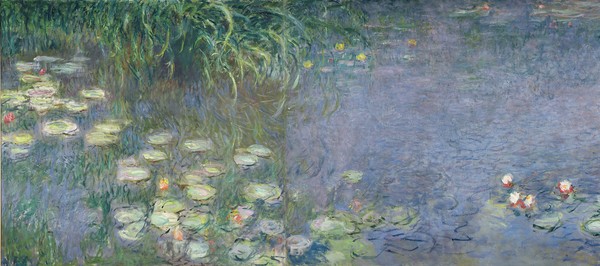 Claude Monet, Waterlilies: Morning, 1914-18 (left section)