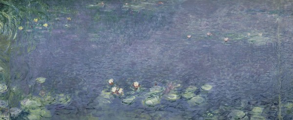 Claude Monet, Waterlilies: Morning, 1914-18 (centre left section)