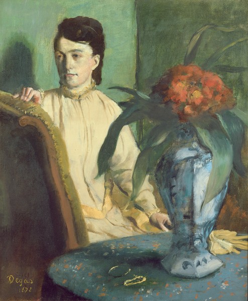 Edgar Degas, Woman with the Oriental Vase, 1872 (oil on canvas)