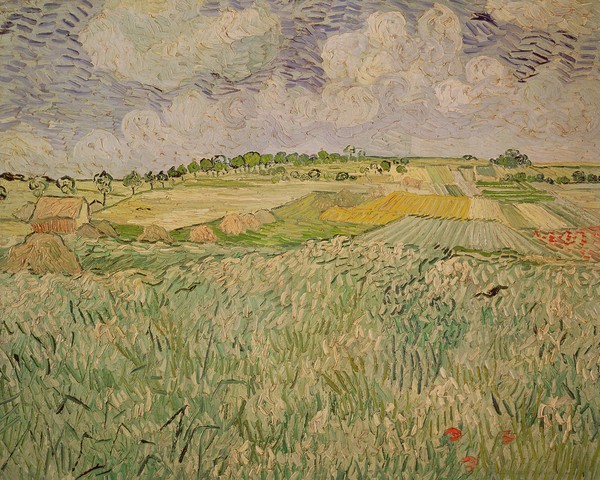 Vincent van Gogh, The Plain at Auvers, 1890 (oil on canvas)