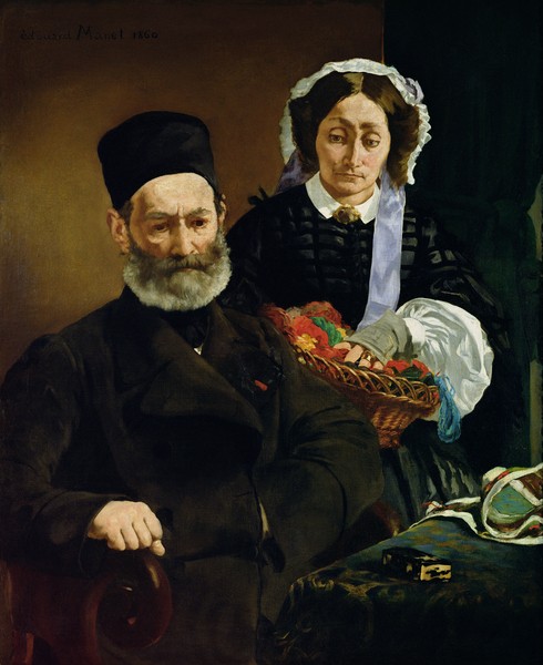 Edouard Manet, Portrait of Monsieur and Madame Auguste Manet, 1860 (oil on canvas)