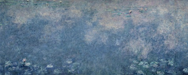 Claude Monet, Waterlilies: Two Weeping Willows, centre right section, c.1915-26 (oil on canvas) (see also 75700-01, 75703)
