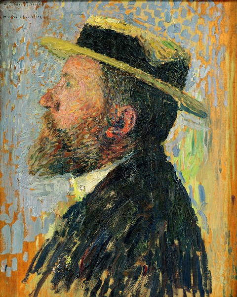 Henri Martin, Portrait of Jean Jaures (1859-1914), the French socialist leader (Portrait, Künstler, Profil, französischer Politiker, Impressionismus, Klassische Moderne, Wohnzimmer, Treppenhaus, Wunschgröße, bunt)