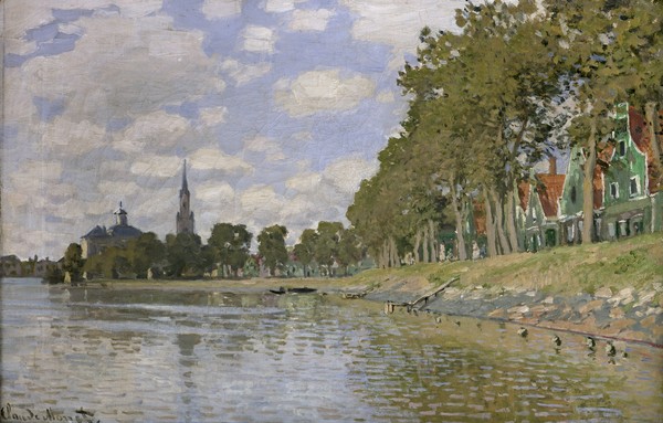 Claude Monet, Zaandam (Holland) 1871 (oil on canvas)