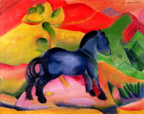 Franz Marc, Little Blue Horse, 1912 (oil on canvas)