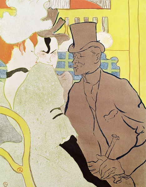 Henri de Toulouse-Lautrec, The Englishman at the Moulin Rouge, 1892 (colour litho)