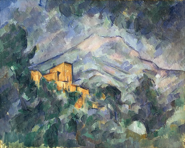 Paul Cézanne, Montagne Sainte-Victoire and the Black Chateau, 1904-06 (oil on canvas)
