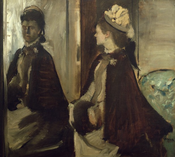 Edgar Degas, Madame Jeantaud in the mirror, c.1875 (oil on canvas)