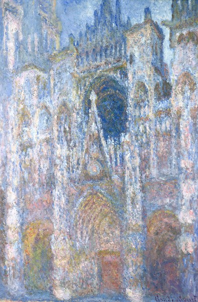 Claude Monet, Rouen Cathedral, Blue Harmony, Morning Sunlight, 1894 (oil on canvas)