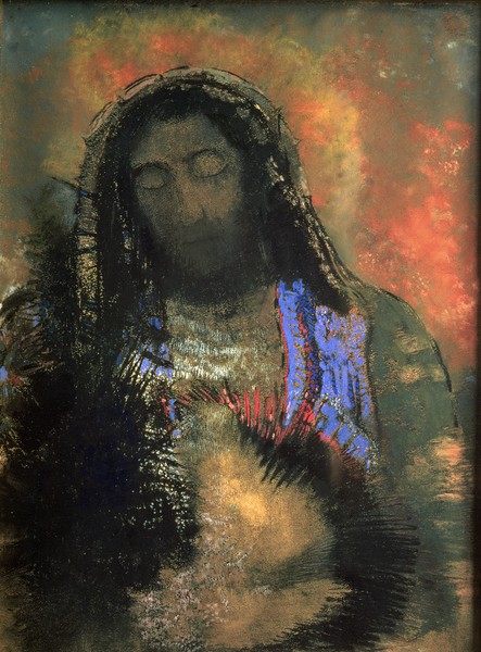Odilon Redon, Sacred Heart, 1910 (pastel on paper)