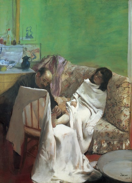 Edgar Degas, The Pedicure, 1873 (oil on paper laid on canvas)