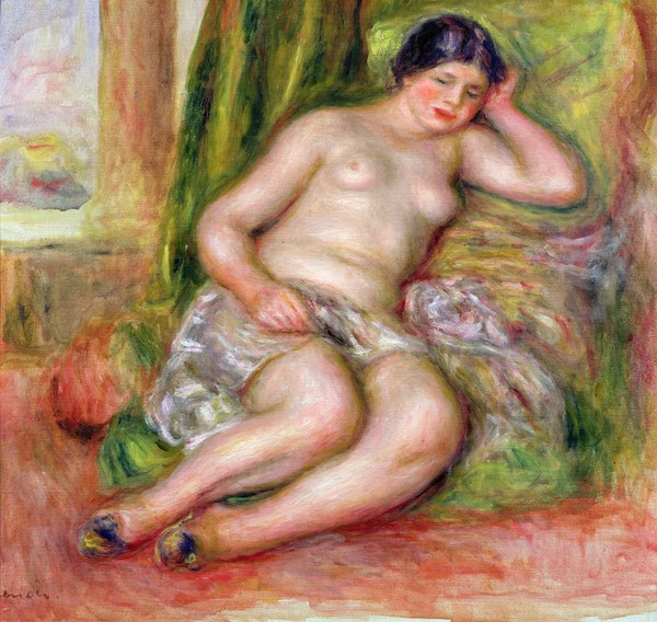 Pierre-Auguste Renoir, Sleeping Odalisque, or Odalisque in Turkish Slippers, c.1915-17 (oil on canvas)