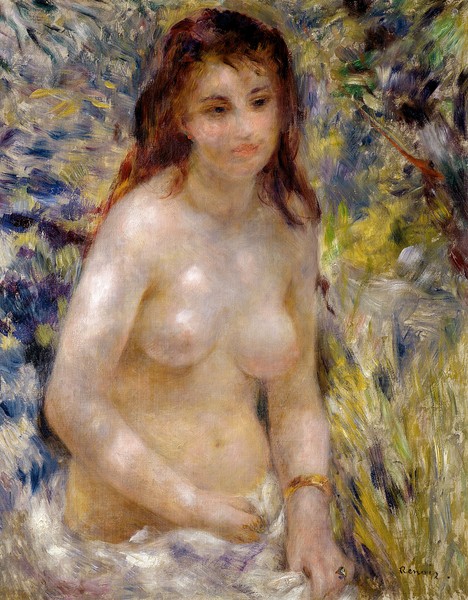 Pierre-Auguste Renoir, Study. Torso, effect of sunlight, c.1875-76 (oil on canvas)