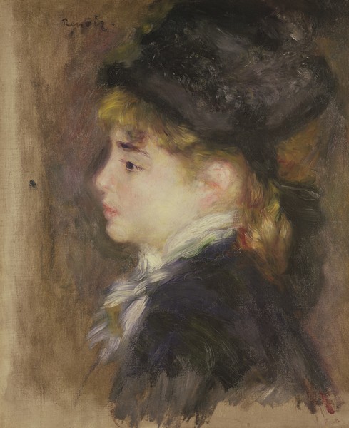 Pierre-Auguste Renoir, Portrait of a woman, possibly Margot, c.1876-78 (oil on canvas)