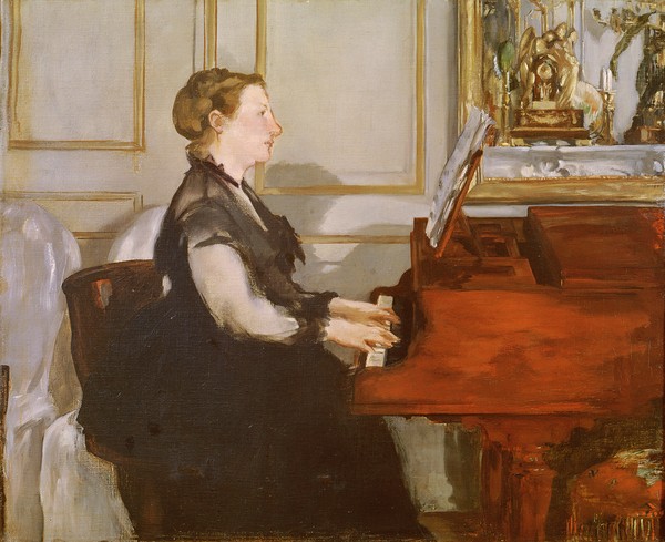 Edouard Manet, Madame Manet at the Piano, 1868 (oil on canvas)