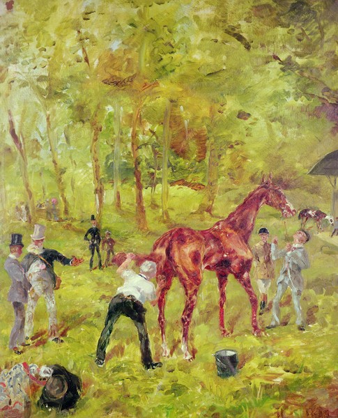 Henri de Toulouse-Lautrec, Souvenir d'Auteuil, 1881 (oil on cardboard)