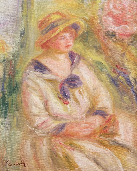 Pierre-Auguste Renoir, Portrait of a Woman, c.1910 (oil on canvas)