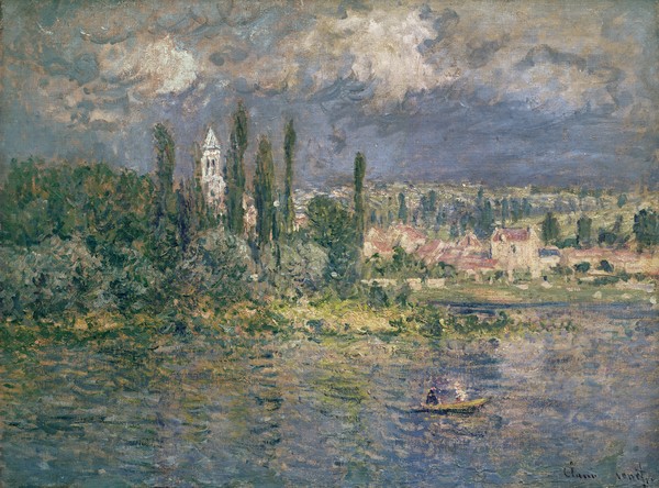 Claude Monet, Landscape with a Thunderstorm, Vetheuil, 1880 (oil on canvas)