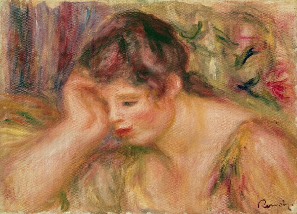 Pierre-Auguste Renoir, Woman Leaning, c.1917 (oil on canvas)