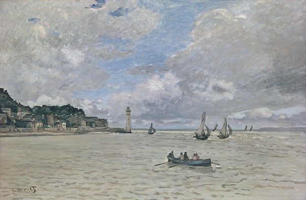 Claude Monet, The Lighthouse of the Hospice (Honfleur), 1864 (oil on canvas)