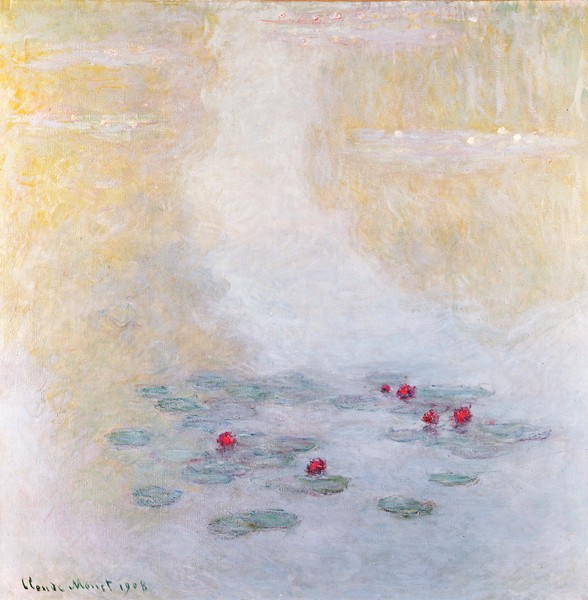 Claude Monet, Waterlilies at Giverny, 1908 (oil on canvas)