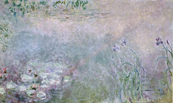 Claude Monet, Waterlilies (detail of upper section), c.1910 (oil on canvas)