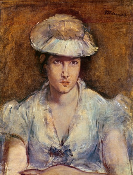 Edouard Manet, Young Girl Dressed in White or Marguerite Gauthier-Lathuille, c.1878 (oil on canvas)