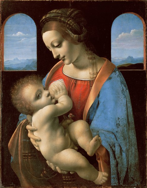 Leonardo da Vinci, The Litta Madonna, c.1490 (tempera on canvas transferred from panel)