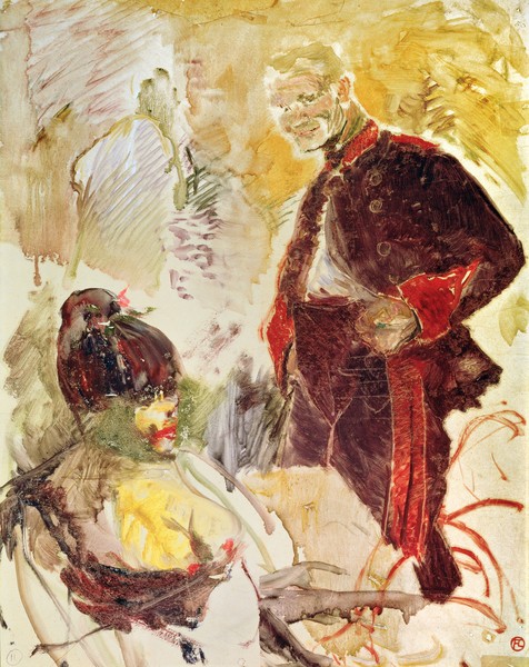 Henri de Toulouse-Lautrec, Artilleryman and girl, 1886