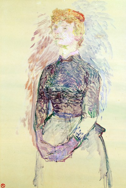 Henri de Toulouse-Lautrec, Woman Standing, study for 'A Batignolles de Bruant', 1888 (oil on wood)